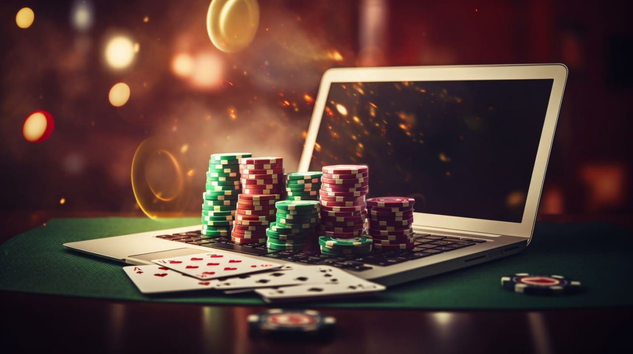 Ilustrasi meja permainan Live Casino dengan dealer dan kartu di pedia303